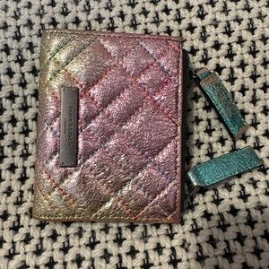 Kurt Geiger Metallic Rainbow Quilted Wallet